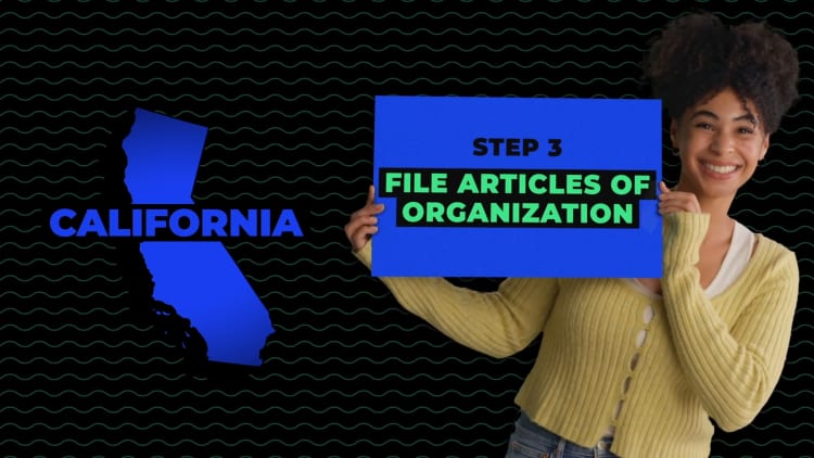 illustration of filing step in forming an llc in california
