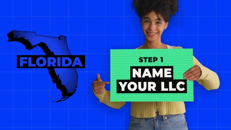 illustration of naming your business step in forming a LLC in Florida