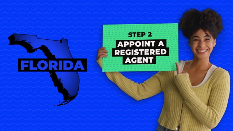 illustration of registered agent step in forming a Florida LLC