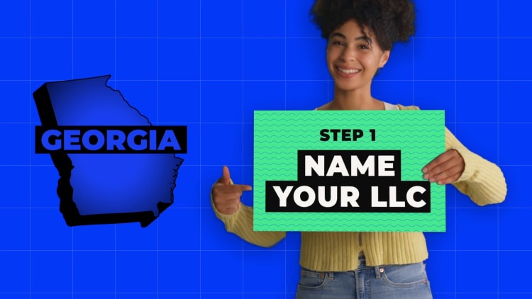 illustration of naming your business step in forming a LLC in Georgia