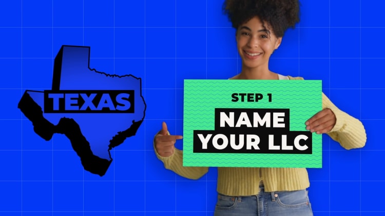 illustration of naming your Texas business step in forming an llc
